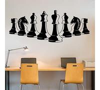 NSRJDSYT Chess Pieces Wall Decal Game Interior Design Strategy Board Wall Sticker Vinyl Game Wall Decor Home Boys Room Decor Poster 104x42cm