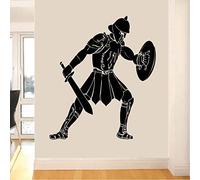 NSRJDSYT Gladiator Silhouette Art Wall Sticker Gladiator Gr ncient Transfer Mural Vinyl Wall Decals for Home Room Decor 66x57cm