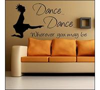 NSRJDSYT Irish River Dance Wall Sticker Quotes Where ever you may be Living Room Decor Vinyl Dancer Bedroom Deocration 57x27cm