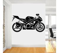 NSRJDSYT Motorbike Wall Stickers Sports Motorcycle Garage Man Cave Home Decor Cool Style Vinyl Large Wardrobe Wall Decals 75x42cm