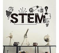 NSRJDSYT Science Stem Wall Decal School Classroom Science Labora Interior Decor Door Window Vinyl Stickers s Study Mural 56x118cm