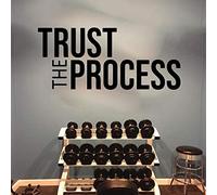 NSRJDSYT Trust The Process Wall Sticker Gym Office Classroom Inspirational Motivational Quote Vinyl Wall Decals Wall Decor Posters 95x42cm