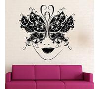 NSRJDSYT Wall Sticker Vinyl Removable Masquerade Ball Wall Decal Butterfly Decor Art Mural Party Decoration Wallpaper Art 86x84cm