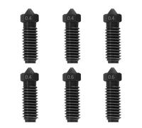 Nssnlur 6 x Cobra 3 Hardened Steel Nozzles, 4 x 0.4 mm 2 x 0.6 mm Hardened Steel Nozzle Cobra 3 Extruder Hotend Nozzle for Anycubic Cobra 3/Cobra 3 Combo/Cobra 3 V2/Cobra S1 3D Printer