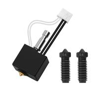 Nssnlur Kobra S1 Hotend Kit with 2 Pieces Hardend Steel Nozzles 0.4 mm, Extruder Hotend Heatbreak Thermister Hardened Steel Nozzle Set for Anycubic Kobra S1/Kobar S1 Combo 3D Printer Accessories