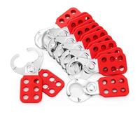 Nsssunnre 8 Pack Lock Out Tag Out Hasp,Tamper-Proof Lockout Padlock Hasp, 1 Inch Jaw Diameter Lockout Hasp with 6 Holes Interlock