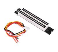 Nsssunnre Dual 12 Music Level Indicator LED Spectrum VU Meter Amplifier Lamps Light Speed Adjustable Board for MP3 DC 7-12V()