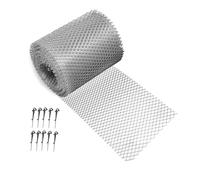 Nsssunnre Gutter Guard Mesh Filter Gutter Cover DIY Gutter Screen Protection Netting Roll with 10 Fixed Cable Tie for Leaves