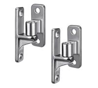 Nsssunnre Stainless Steel Gate Hinges, 2set Wall Mount Gate Hinges for Farm Gates, with Non-Welding Chain Link Fence Parts 5/8Inch