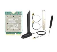 Nsssunnre WiFi7 QCNCM865 Wireless 2.4Gbps Wireless Bluetooth 5.4 Wi-Fi for 802.11be M.2 NGFF Wlan WiFi Card Only for Win11 Antenna