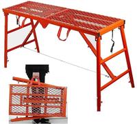 NSTVVEE Foldable Work Platform Ladders Scaffolding Engineering Workbench, Scaffolding With Non-Slip Feet,Scaffold Tower Ladder Work Bench