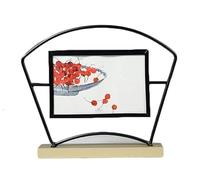 NSTVVEE Photo Frame Picture Frame 6inch Photo Frame Chinese Picture Frame Iron Glass Multilateral Combination Photo Display Bedroom Living Room Dining Room Family Photo Frame (Black)