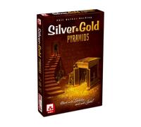 Nsv Silver & Gold Pyramids Board Game Brown Kids