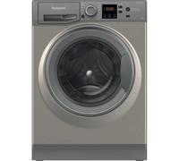 Hotpoint Anti-Stain NSWM 1046 GG UK 10kg Washing Machine with 1400 rpm - Graphite - A Rated, Silver