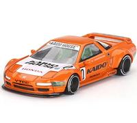 NSX Kaido Racing V1 Orange with White Hood (Designed by Jun Imai) Kaido House Special 1/64 Diecast Model Car by Mini GT KHMG119
