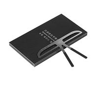 NSXAYIWE 3 Types Eyebrow Stencils, Professional Stainless Steel Eyebrow Template with Handle, Reusable Eye Brow Stencils for Women (One-letter eyebrow)