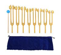 NSXAYIWE Tuning Fork Set, 8pcs Professional Chakra Tuning Forks, Aluminum Alloy Tuning Forks Compatiable for Relaxation and Meditation