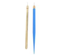 NSXAYIWE Ventilating Needle Set 2pcs for Lace Wig Making Sturdy Brass Holder Flexible Plastic Frame for Hair Ventilating Needs Versatile Tool for Wig Makers