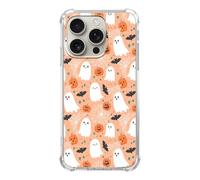 Nsydnbly Cute Halloween Elements Phone Case for iPhone 16 Pro, Ghosts Pumpkins Pattern Phone Cover Compatible with iPhone 16 Pro