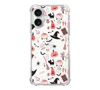 Nsydnbly Halloween Mystic Clear Phone Case Compatible with iPhone 16 Plus, Spooky Ghosts Cats Phone Cover for iPhone 16 Plus