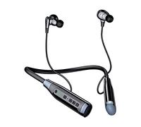Nsyee A13 V5.0 Bluetooth Neckband Headphones, Bluetooth Earphones with Mic, 120H Playtime, Neck Headphones Wireless IPX5 Magnetic Earbuds, Neckband Earphones Wireless for Running Home, Black