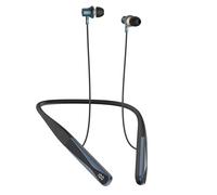 Nsyee A18 V5.4 Neckband Bluetooth Earphones, Voice Assistant Compatible, Bluetooth Headphones for Running, 35H Playtime, IPX5 Headphones, Wireless Earphones with Mic, Noise Cancelling, Black