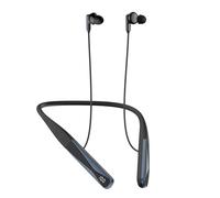 Nsyee A18C Neck Earphones, Dual Noise-Cancelling Bluetooth Neckband Earphones, Bluetooth 5.4 Headphones Wireless with LED Battery Display, Voice Assistant Compatible, 35Hours Playtime, IPX5-Black