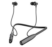Nsyee Bluetooth 5.3 Neckband Headphones Wireless, IPX6 Waterproof, Magnetic Headset with Noise Cancelling, Long Battery Life, Neckband Bluetooth Headphones with Mic Suitable for Running, Black