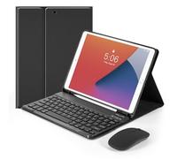 Nsyee Keyboard Case for iPad 9th 8th 7th Generation 10.2 Inch, Detachable Bluetooth Keyboard Case with Pencil Holder and Mouse for iPad 9th/8th/7th & iPad Air 3rd 10.5"/iPad Pro 10.5"