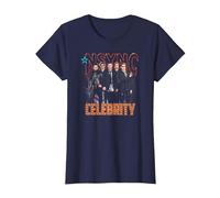 NSYNC Official Celebrity T-Shirt, Women, Navy Blue, 3X-Large