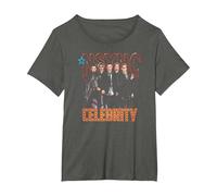 NSYNC Official Celebrity T-Shirt, Women's Plus, Asphalt Grey, 5X