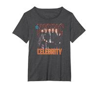 NSYNC Official Celebrity T-Shirt, Women's Plus, Dark Heather Grey, 2X