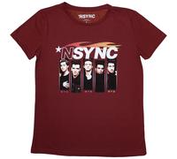 NSYNC Women's Flame Logo T-Shirt in Red | Size: 2XL NSYNC Red 2XL