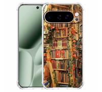 Nsyosio Vintage Bookstore Case for Google Pixel 10 Pro XL,Aesthetic Old Books Library Pattern,Trendy Soft TPU Bumper Phone Cover,px10pL