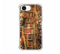 Nsyosio Vintage Bookstore Case for iPhone 16e,Aesthetic Old Books Library Pattern, Trendy Soft TPU Bumper Case for iPhone 16e