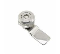 NSZVYJFBQ 1set 22mm Installation Distribution Cinet Lock Panel 304 Stainless Steel Triangle Door Cam(Six angle no key)