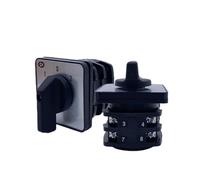 NSZVYJFBQ YMW27-32A/63A Rotary Cam Switch ON-Off-ON Three Positions 1-3 Poles Silver Contact Changeover Selector(63A 4 Poles)