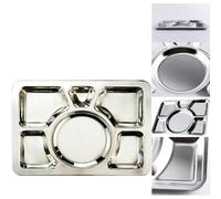 NT 6 Compartment DIV Tray Master Cook Stainless Steel Large Thali Food Serving Indian Dinner Plate Lunch Tray Restaurant & Home Kitchenware UK Free P&P