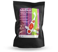 NT Labs Medikoi Probiotic Wheatgerm with Garlic, Feed For Pond Fish, For Winter Feeding, Rich in Probiotic Bacteria, Contains Garlic, Low Protein Feed, Maintains Immune System (6mm) (3 kg)