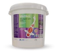 NT Labs Medikoi Wheatgerm With Garlic, Complete Feed For All Pond Fish, Ideal For Late Autumn, Winter & Early Spring Feeding, Maintains Immune System, Koi Fish Food (5kg, 6mm)