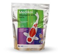 NT Labs Medikoi Wheatgerm With Garlic, Complete Feed For All Pond Fish, Ideal For Late Autumn, Winter & Early Spring Feeding, Maintains Immune System, Koi Fish Food (1.75kg, 6mm)