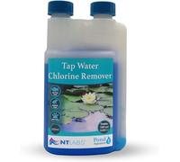 NT Labs Pond Aquasure, Pond Water Dechlorinator, Tap Water Chlorine Remover, Removes Chlorine, Chloramine, Other Halogens and Heavy Metals Making Pond Water Safe for Fish (250ml - Treats 4550L)