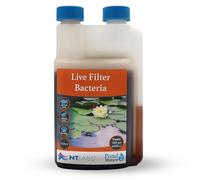 NT Labs Pond Mature Live Filter Bacteria (250ml Treats 4550L) | Live biological filter starter with key bacterial species to digest fish waste and prevent toxic ammonia spikes