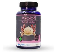 NT Labs Pro-f Axolotl Adult Fast Sinking Food Pellets (165g) | Highly palatable fast-sinking pellets. Nutritious high-protein feed for adult axolotls, newts & African clawed frogs.