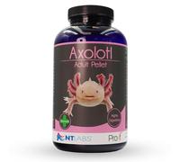 NT Labs Pro-f Axolotl Adult Fast Sinking Food Pellets (450g) | Highly palatable fast-sinking pellets. Nutritious high-protein feed for adult axolotls, newts & African clawed frogs.