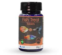 NT Labs Pro-f Fish Treat Tablets, For Aquarium Fish, Stick on Glass Feed, Contains Crab Eggs & Shrimp, Highly Palatable, 40g/55 Tablets