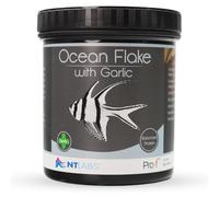 NT Labs Pro-f Ocean Flake With Garlic Marine Fish Food (30g) | Premium high-protein marine flakes enriched with garlic. Immune-support formula stimulates feeding in saltwater fish.