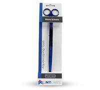 NT Labs ProCare Blue Stainless Steel Aquascaping Wave Scissors