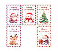 NT-ling Christmas Greeting Card, 50pcs postcard Greeting Cards, Christmas Party Celebration Supplies, Designed Greeting Cards, Postcards, Gift Cards Gift Message (Style 3)