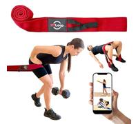 NT Loop Long Fabric Resistance Band with Door Anchor - Full Body Resistance Band for Working Out and Physical Therapy - Medium Strength Exercise Band
